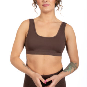 Joga Dano Ultra Comfort Active Bra Tops - L, Cappuccino Brown
